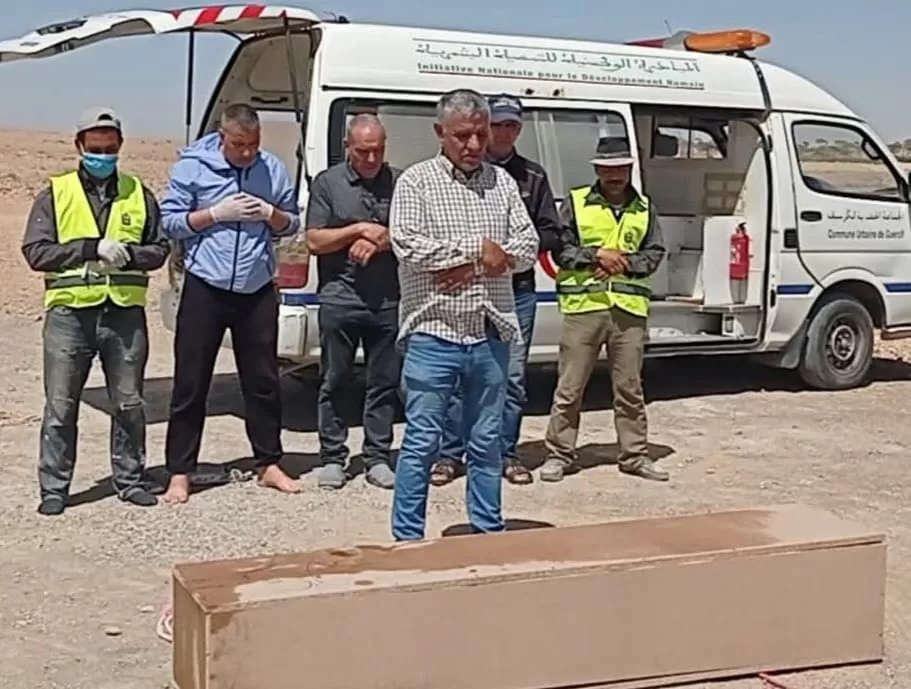 جرسيف.. دفن جثة مجهولة بعد 6 أشهر من العثور عليها ببئر مهجور