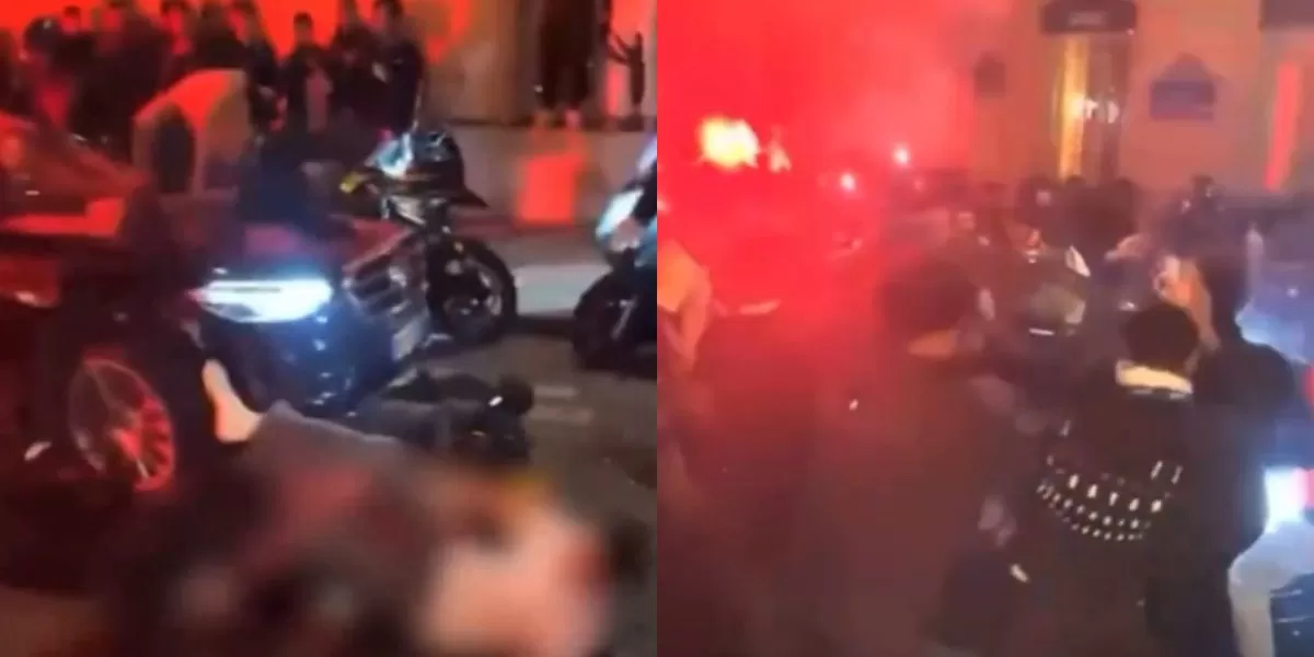 سيارة تقتحم مكان تجمع جماهير باريس سان جيرمان وتدهس بعض المناصرين عقب التأهل لنهائي أبطال أوروبا- فيديو