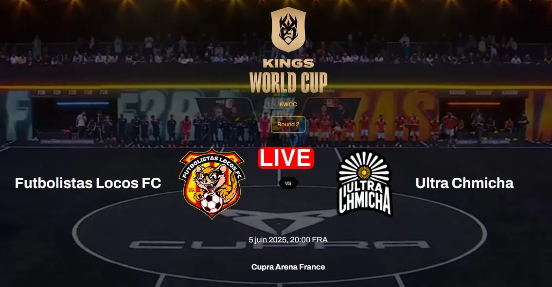 بث مباشر مباراة إلترا شميشة المغربي ضد فوتبوليستا لوكوس الألماني في دوري الملوك kings league