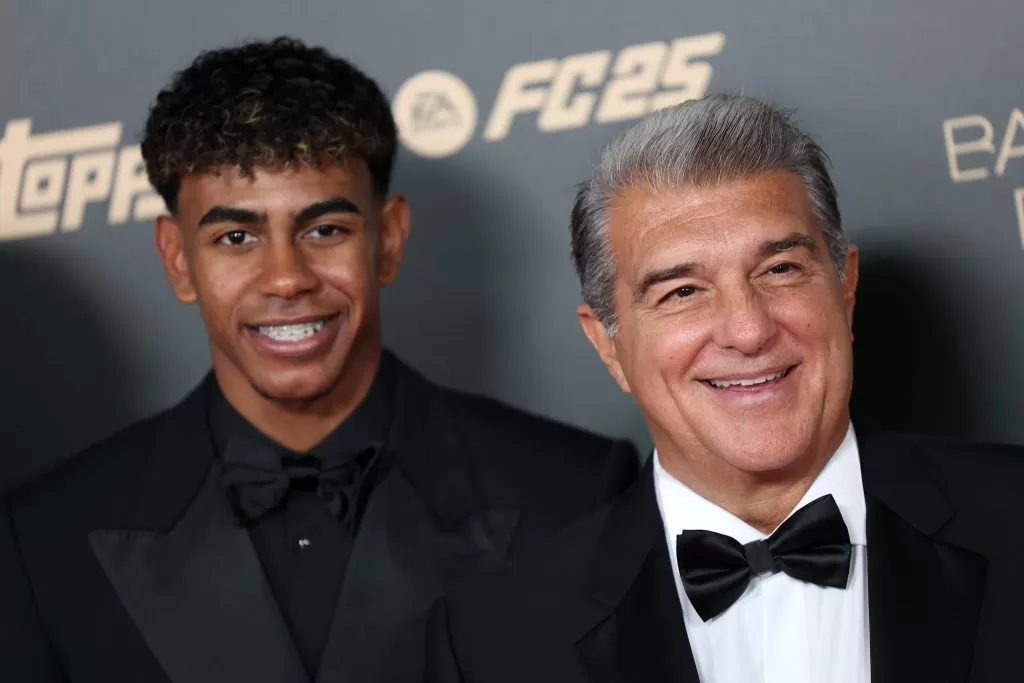 Laporta talks Lamine, Flick, Raphinha, Camp Nou return ahead of Ballon d’Or gala