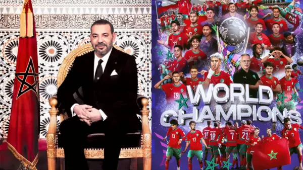 الملك محمد السادس يهنئ المنتخب المغربي للشباب بعد فوز بكأس العالم على حساب الأرجنتين