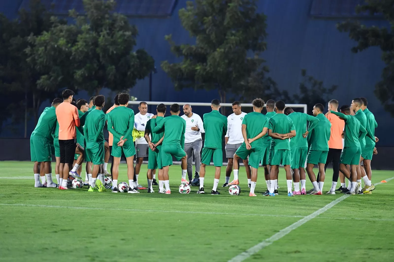 المنتخب الوطني يخوض حصة تدريبية مفتوحة أمام وسائل الإعلام