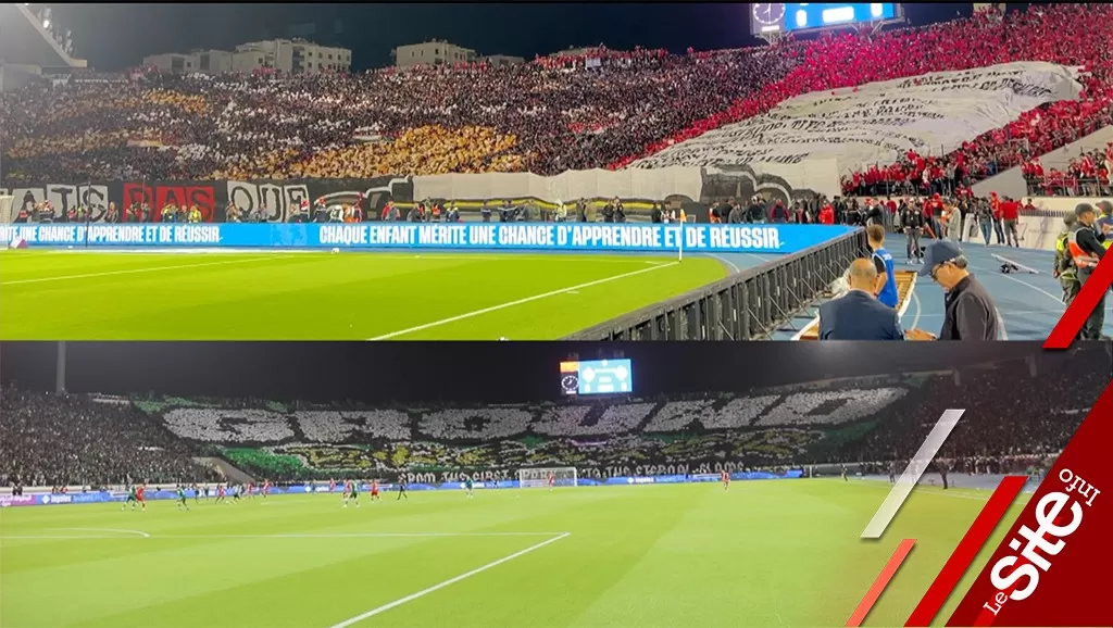 الترات الرجاء والوداد تبدع بتيفوات مجنونة بـ”دونور”- فيديو